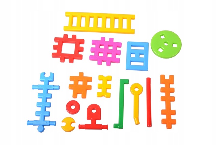 Klocki konstrukcyjne wafle MIX 110