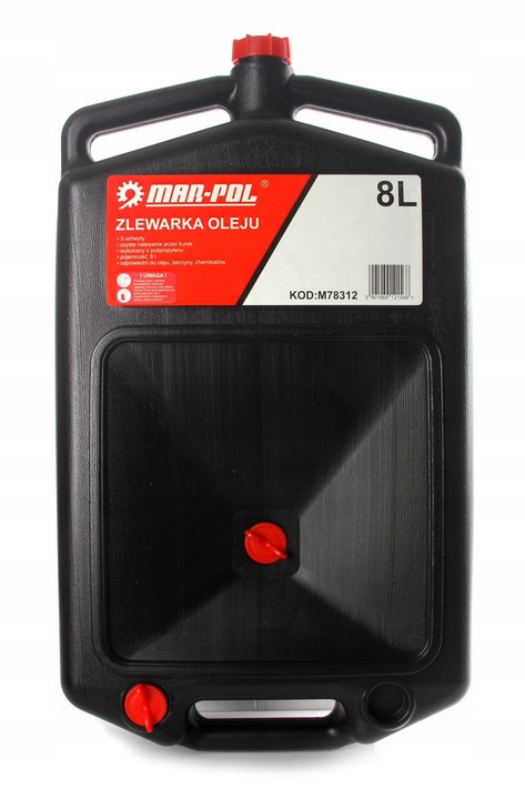 ZBIORNIK MISA WANNA ZLEWARKA DO OLEJU POJEMNIK 8L z korkiem