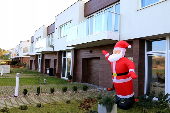 DMUCHANY MIKOŁAJ 1,2M GWIAZDOR LAMPKI choinkowe LED sople choinka ozdoby