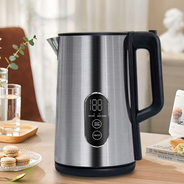 CZAJNIK ELEKTRYCZNY BEZPRZEWODOWY DOTYKOWY 1800W REGULACJA TEMPERATURY 1,8L