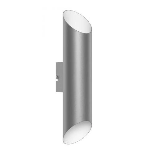 Kinkiet ogrodowy Eglo odcienie szarości i srebra zintegrowane źródło LED 7W