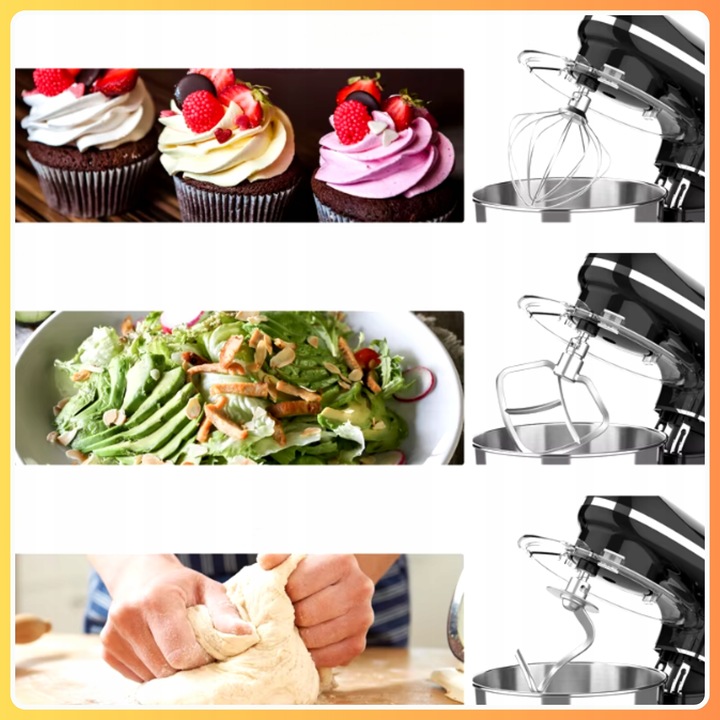 Robot Kuchenny Planetarny Z Blenderem Maszynka Do Mielenia Mięsa 2200W