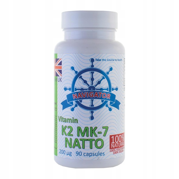 Witamina K2 MK-7 NATTO 90kap. Wsoka Dawka 200 µg