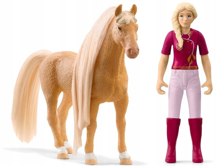 Schleich obrotowa stacja do pielęgnacji koni Sofia koń figurka akc AR6003