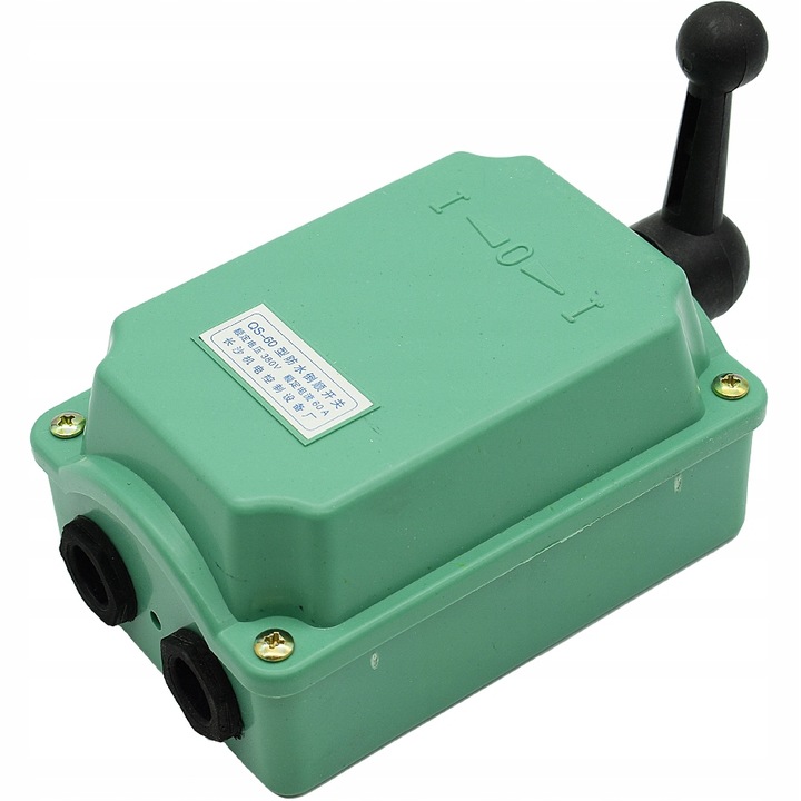 WŁACZNIK WYŁĄCZNIK PRZEŁĄCZNIK KRZYWKOWY LEWO PRAWO 3 FAZY 60A W OBUDOWIE