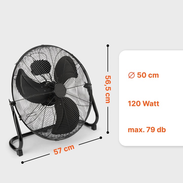 Cyrkulator powietrza Wentylator podłogowy ProfiCare PC-VL 3067 WM Ø 50cm