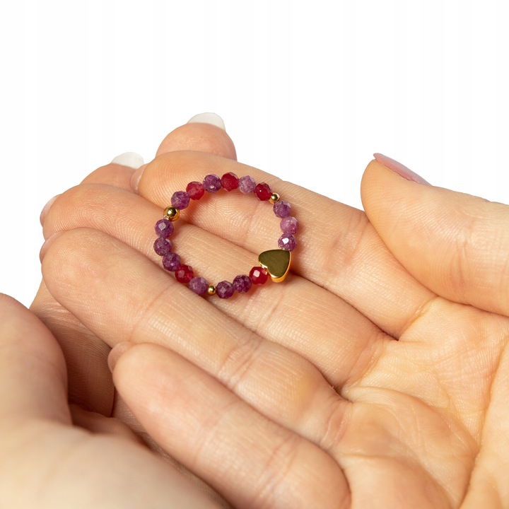 PIERŚCIONEK RUBIN - rozmiary - kamień naturalny - PREZENT Pasja