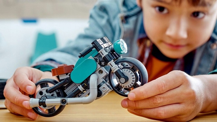 LEGO Creator 3w1 Motocykl vintage Rower Dragster 31135