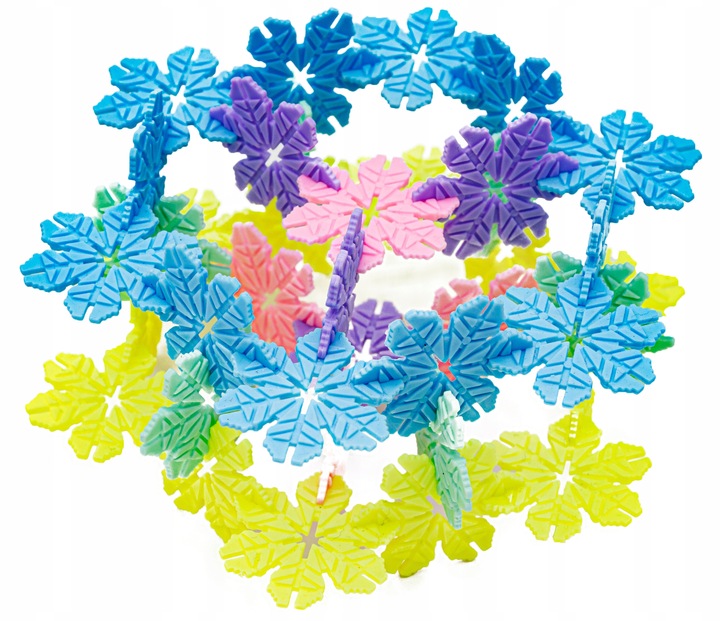 Klocki Konstrukcyjne Rzepy Płatki Śniegu 2500 elem