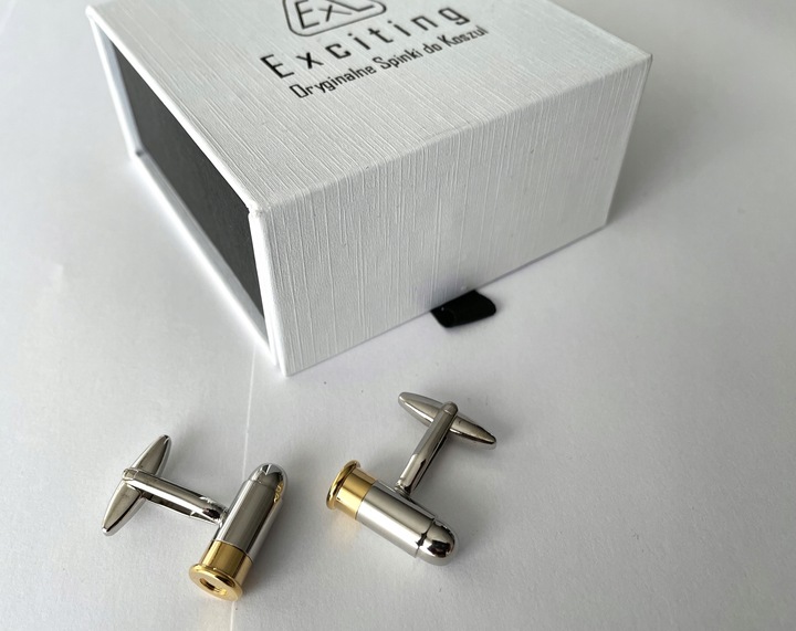 Spinki do mankietów EXC Naboje dla Żołnierza Wojaka Policjanta Myśliwego