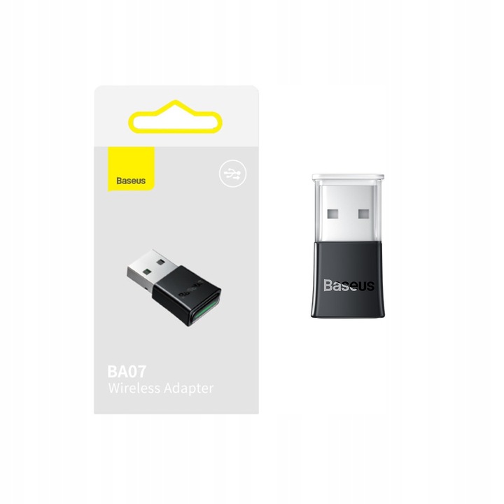 BASEUS ADAPTER USB ODBIORNIK | NADAJNIK Bluetooth 5.3 UNIWERSALNY Plug&Play