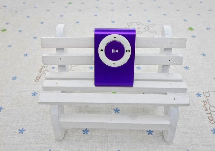 ODTWARZACZ MP3 KLIPS SŁUCHAWKI + KARTA SD 8GB