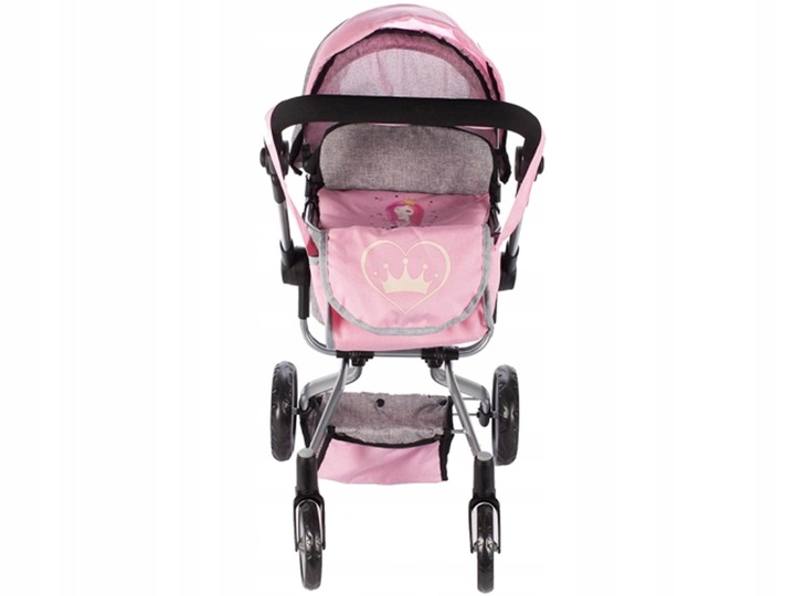 WÓZEK dla Lalek 2w1 Głęboki SPACERÓWKA GONDOLA Składany Princess + TORBA