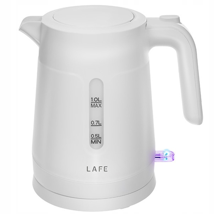CZAJNIK LAFE ESSENTIAL S WHITE 1,0L 1500W PODSTAWA 360° AUTOMATYCZNE WYŁ.