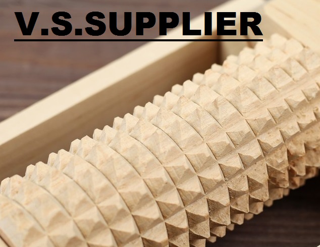 Masażer do stóp drewniany 10 rolek