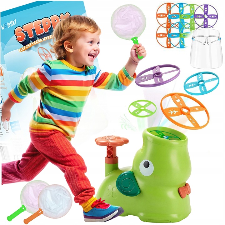 NAJLEPSZY PREZENT NA ŚWIĘTA DLA 3 4 5 6 7 LATKA WYRZUTNIA DYSKÓW ZESTAW