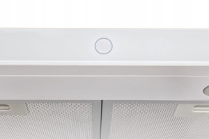 Okap kuchenny biały 50 podszafkowy wolnostojący oświetlenie led