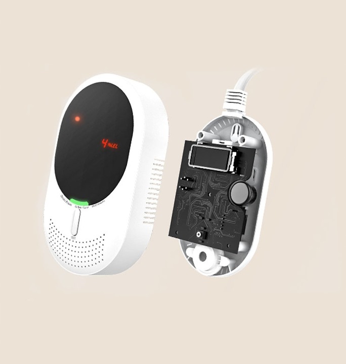 Czujnik Czadu Gazu Ziemnego Tlenku Węgla Detektor Czujka CERTYFIKOWANY LCD