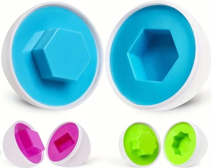 UKŁADANKA LOGICZNA SMART JAJKA SORTER KSZTAŁTY MONTESSORI