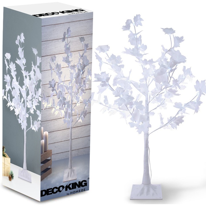 DRZEWKO ŚWIECĄCE SZTUCZNE ŚWIĄTECZNE LED LAMPKI CHOINKOWE CHOINKA BIAŁA 150