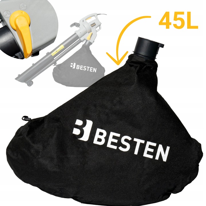 DMUCHAWA DO LIŚCI ELEKTRYCZNA OGRODOWA ODKURZACZ ROZDRABNIACZ 3W1 3500W