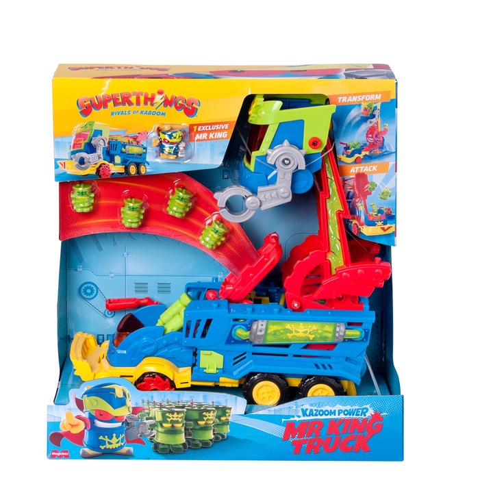 Superthings Mr. King Truck ciężarówka z wyrzutnią robotoksyn oraz pociskami