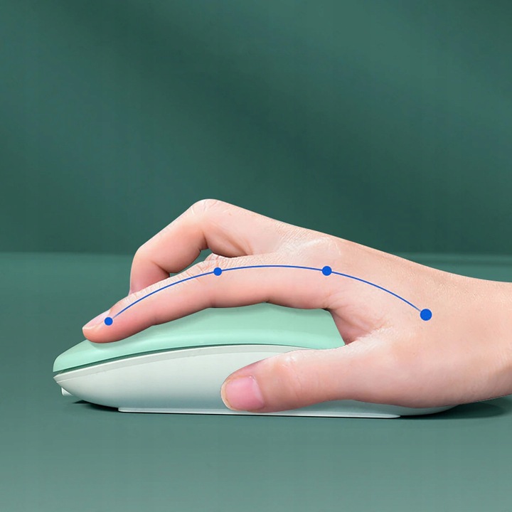 Bezprzewodowa MYSZKA laserowa do komputera DUAL Bluetooth i radio 1600DPI