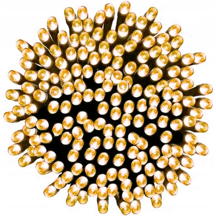 LAMPKI CHOINKOWE CIEPŁE ZEWNĘTRZNE ŚWIĄTECZNE 8 TRYBÓW 500 LED 35M