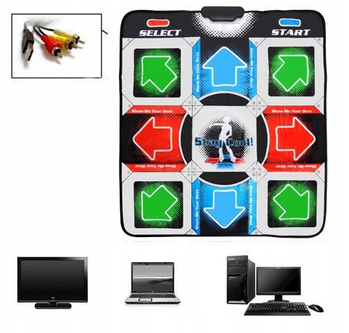 STEPMANIA PL MATA DO TAŃCZENIA TAŃCA TELEWIZOR PC