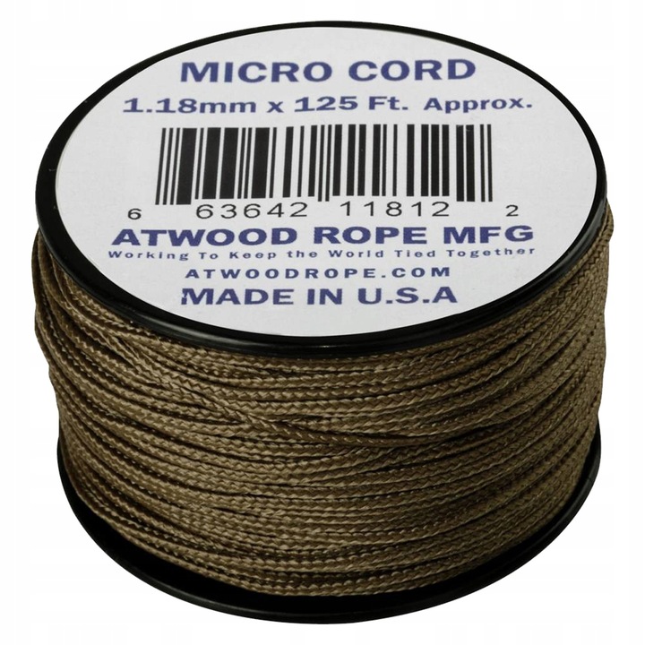 LINKA ROPE MICRO CORD 1,18mm/38m ATWOOD COYOTE