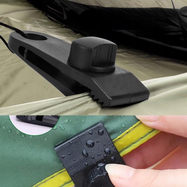 Klips Uchwyt Zaciskowy do Plandek Do Mocowania Żagla Markizy Namiotu 20 szt