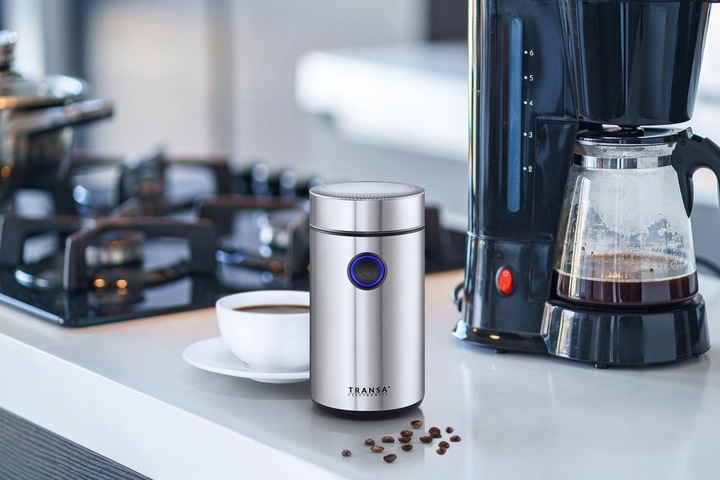 Elektryczny Młynek do mielenia kawy INOX STAL NIERDZEWNA Transa 200W