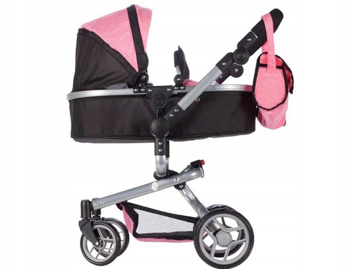 WÓZEK 2W1 GŁĘBOKI SPACERÓWKA DLA LALEK GONDOLA Składany + TORBA