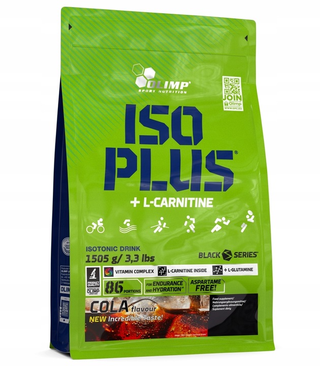 ISO PLUS OLIMP 1505G IZOTONIK ELEKTROLITY WITAMINY IZO PLUS - cola
