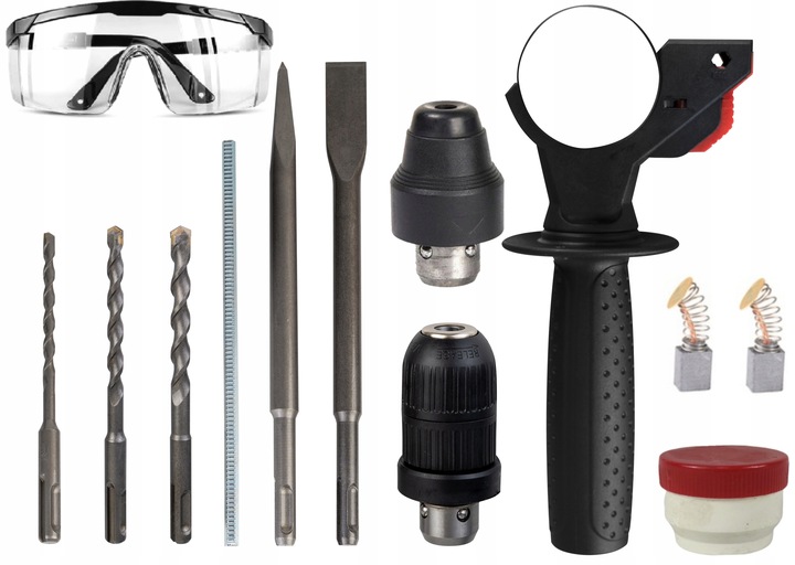 MŁOTOWIERTARKA WIERTARKA z udarem MŁOT UDAROWY MOCNA SDS+ 2600W +kabel 2,8m