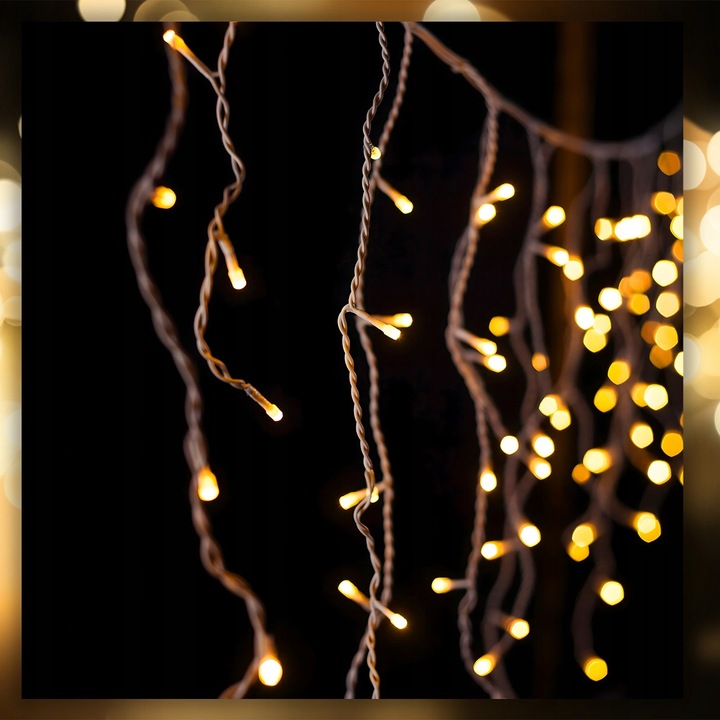 SOPLE LAMPKI CHOINKOWE ŚWIATEŁKA 300 LED 14,5M GRUBY KABEL FLASH ZEWNĘTRZNE