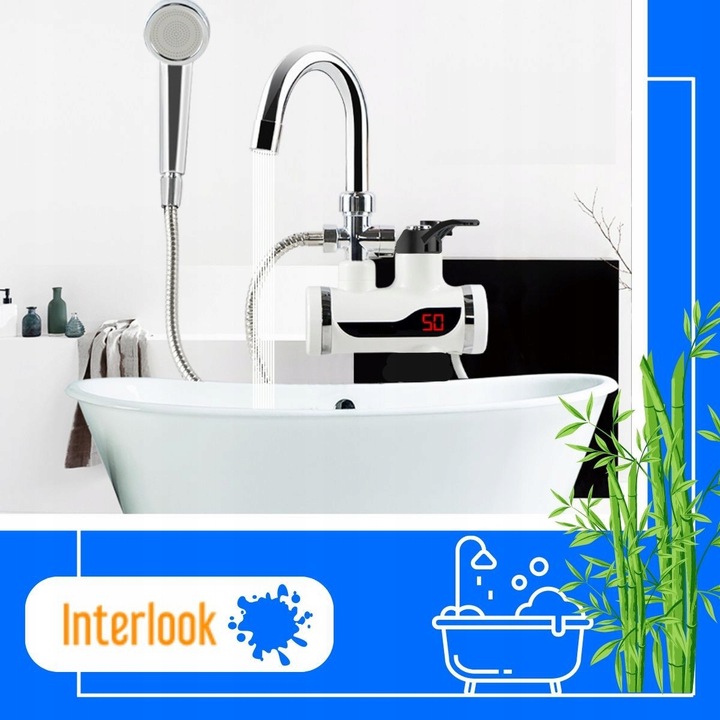 PRZEPŁYWOWY PODGRZEWACZ WODY Z PRYSZNICEM 3000W