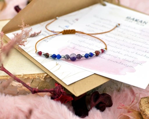 Bransoletka Znak Zodiaku BARAN Naturalne Kamienie Zodiak