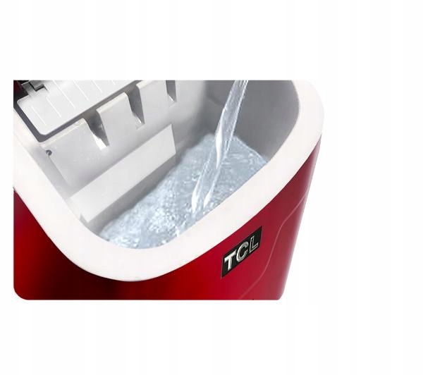 Kostkarka do lodu TCL ICE R9 15 kg/24h 2,2 litra Czerwona