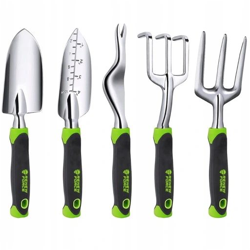 ZESTAW 5 SZTUK NARZĘDZIA DO OGRODU KOMPLET OGRODNIKA