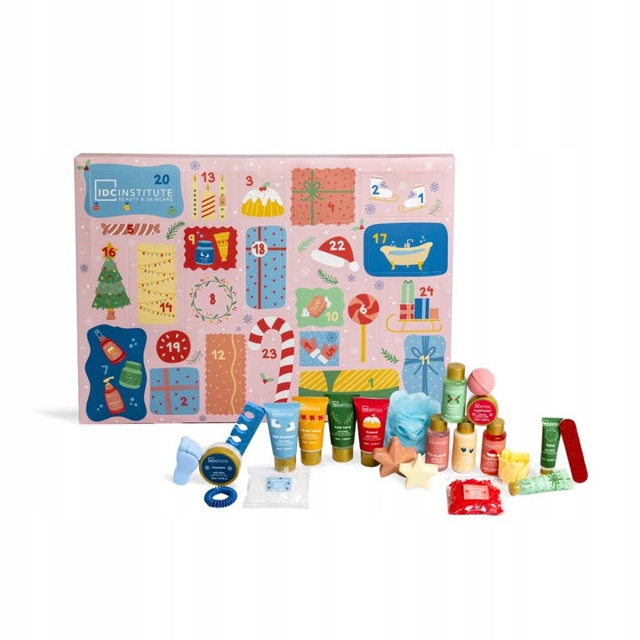 Kalendarz adwentowy z kosmetykami prezent świąteczny IDC Institute 1 szt.