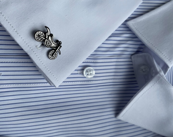 Czarne spinki do mankietów EXC Motocykl Motor Cross Enduro KTM Racing Tytan