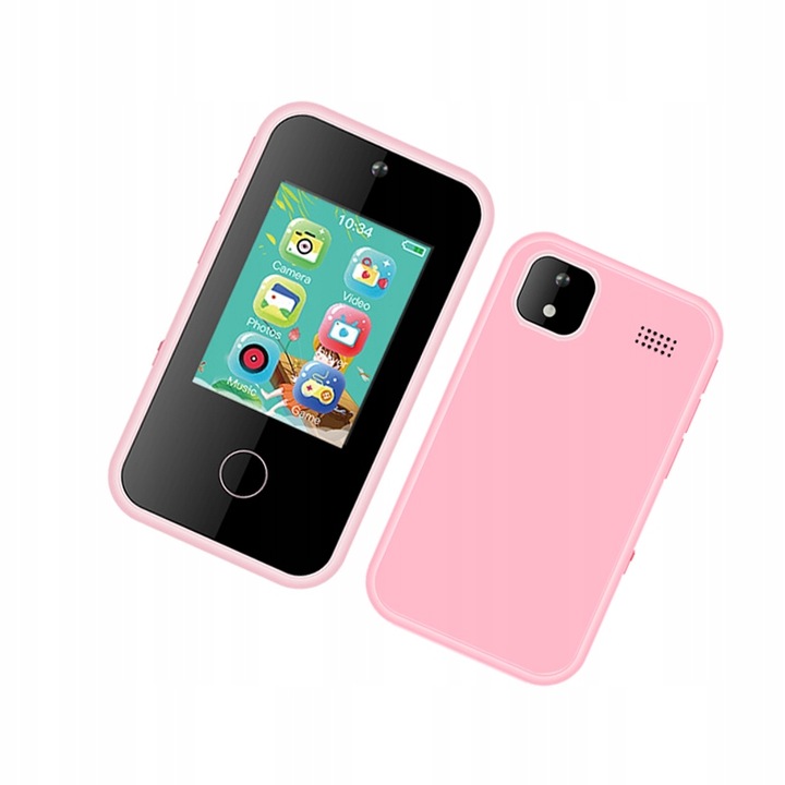 TELEFON DLA dzieci SMARTFON APARAT KAMERA D13 JEDNOROŻEC RÓŻOWY