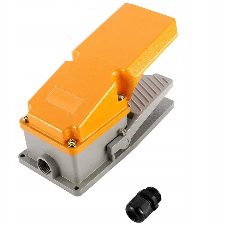 Wyłącznik nożny włącznik przycisk pedał z osłoną NO NC 380V 10A