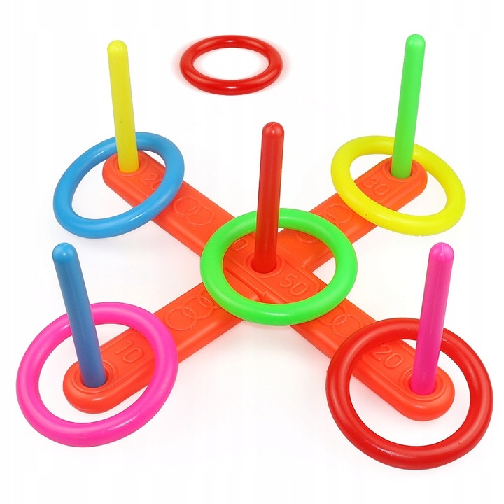 Gra Zręcznościowa Plenerowa Zabawa Ruchowa 3w1 Prezent dla 3 4 5 6 7 latka