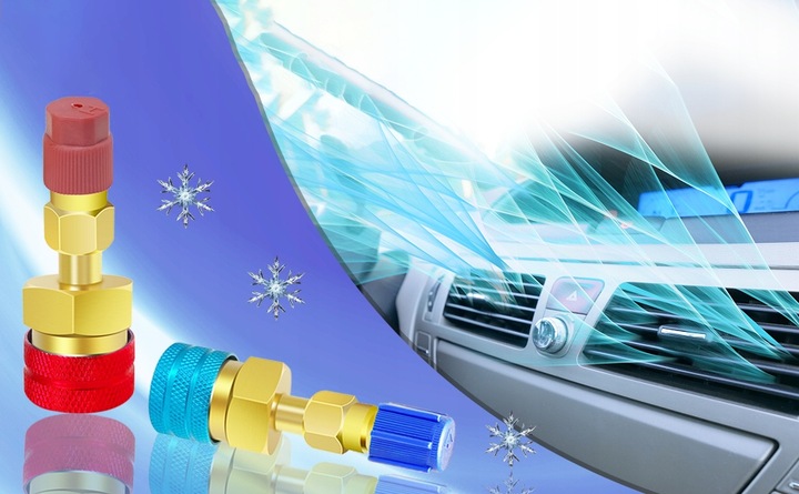 PRZEJŚCIÓWEK Z CZYNNIKA R1234YF NA R134A 2 SZT ZESTAW