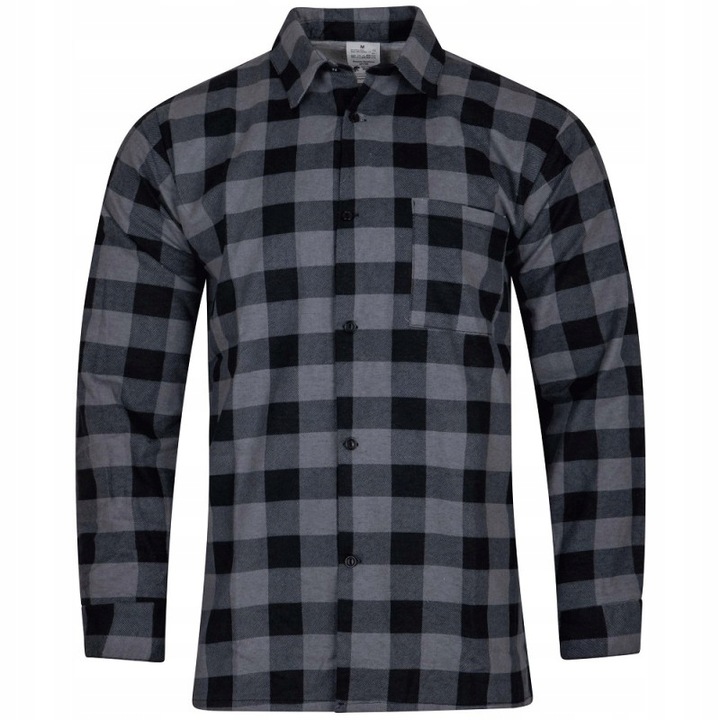 KOSZULA FLANELOWA w kratę robocza KRAJOWA POLSKA 100% BAWEŁNA