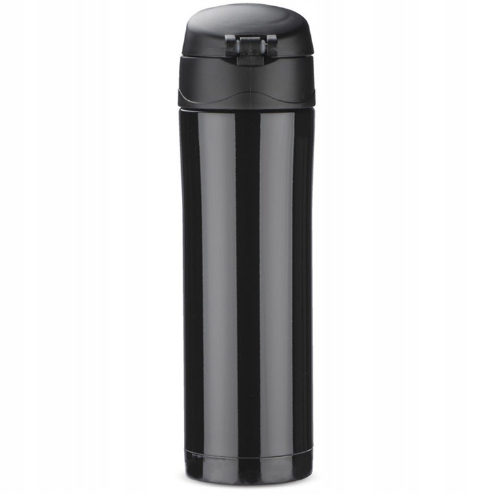 KUBEK TERMICZNY TERMOS NA KAWĘ HERBATĘ DO SAMOCHODU 440 ml PREZENT CZARNY