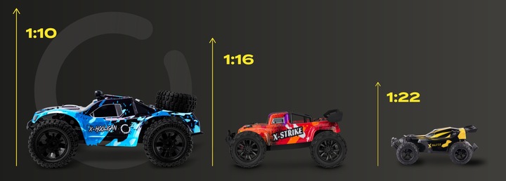 Auto Zdalnie Sterowane Samochód X-Hooligan 4x4 35km/h 1:10 DUŻE I SZYBKIE