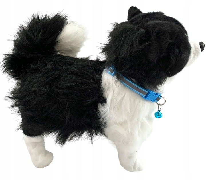 Interaktywny piesek na smyczy chodzi szczeka pies